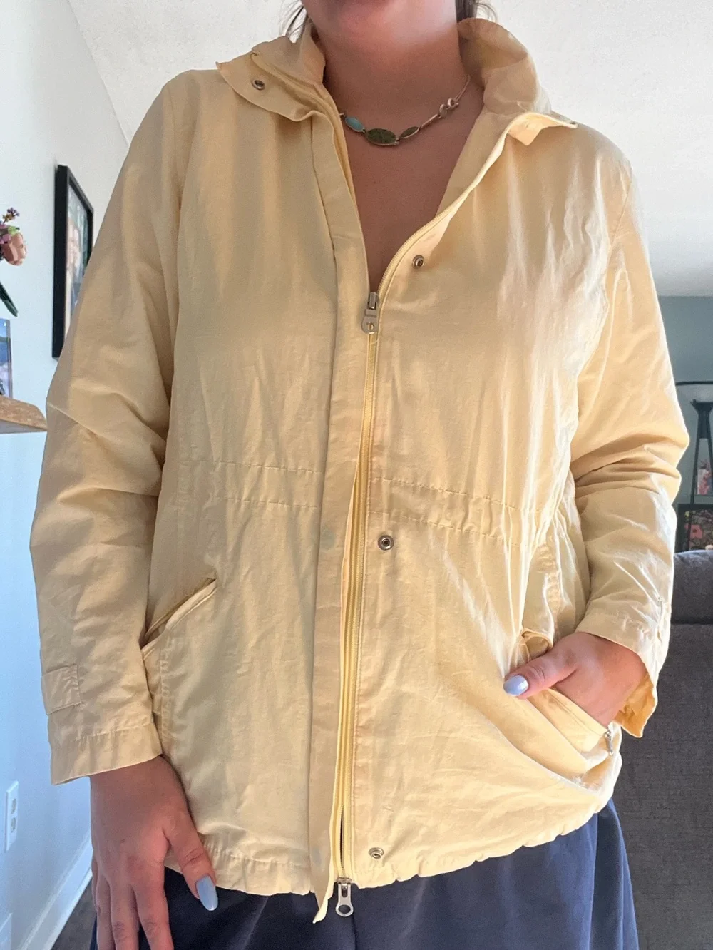 Butter yellow Cherokee windbreaker